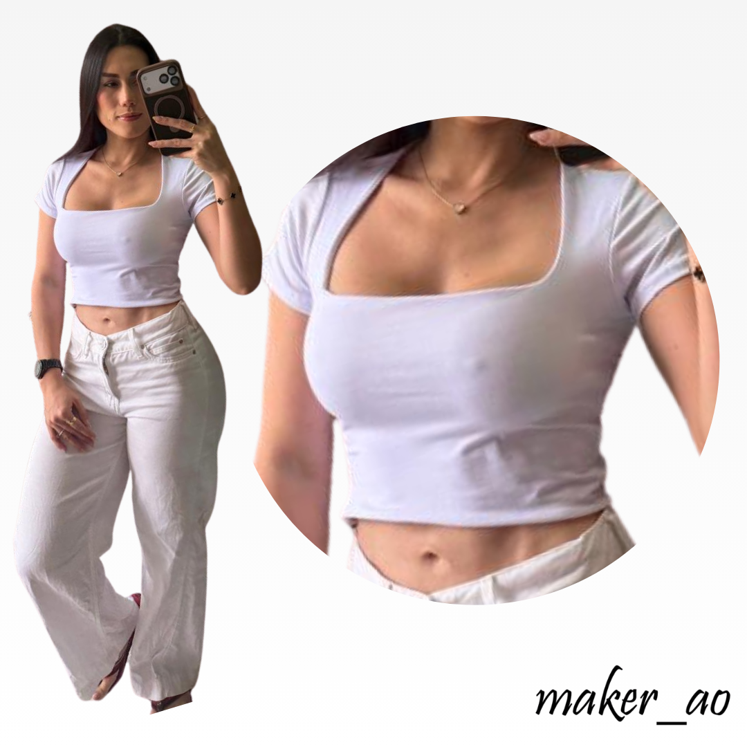 Blusas  Cuello Cuadrado