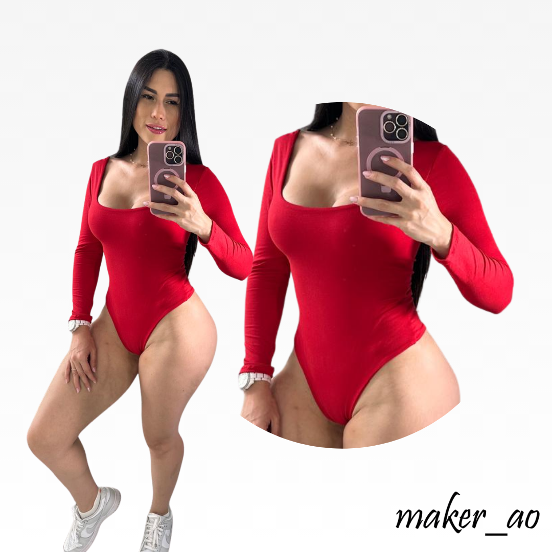 Body Manga Larga Colores