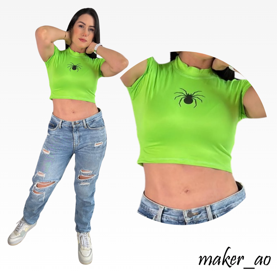 Crop Tops Spider