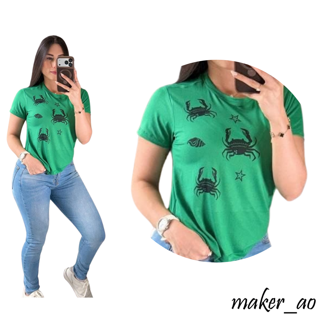 Blusa basica de cangrejitos