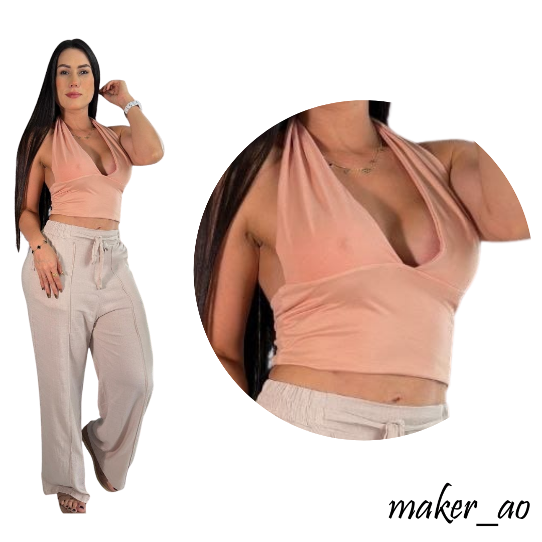 Blusas con escote en espalda