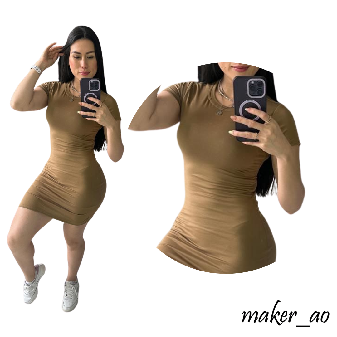 Vestidos Cuello Redondo